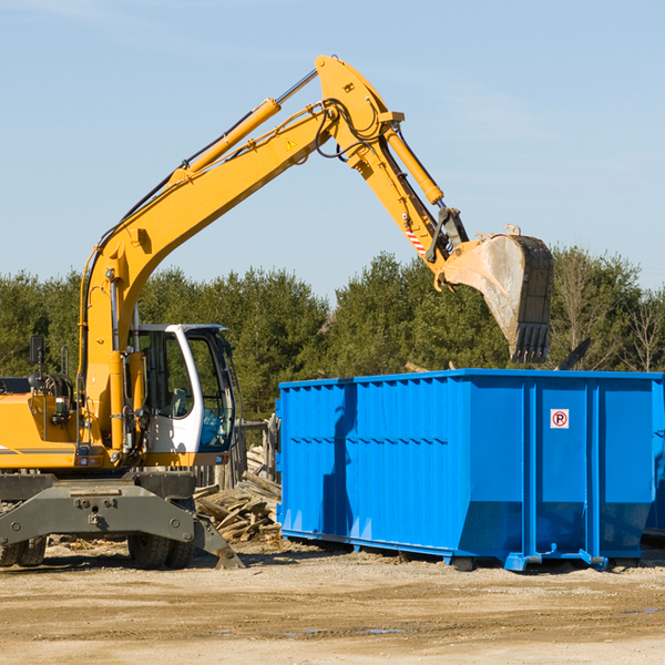 can i choose the location where the residential dumpster will be placed in Enochs Texas